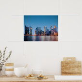 Singaporese skyline poster (Keuken)