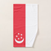 Singaporese vlag bad handdoek (Handdoek)