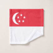 Singaporese vlag bad handdoek (Wasdoekje)