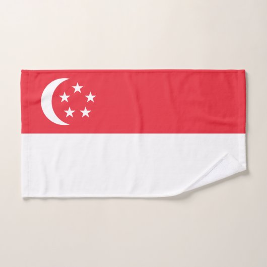 Singaporese vlag bad handdoek (Handdoek)