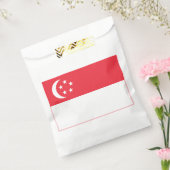 Singaporese vlag bedankzakje (Gezegeld)