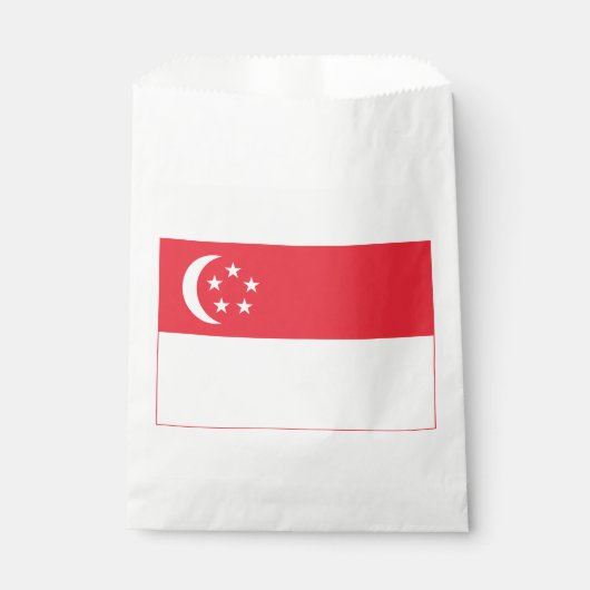 Singaporese vlag bedankzakje (Voorkant)