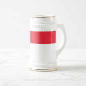 Singaporese vlag bierpul (Voorkant rechts)