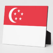 Singaporese vlag fotoplaat (Zijkant)