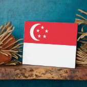 Singaporese vlag fotoplaat (Zijkant)
