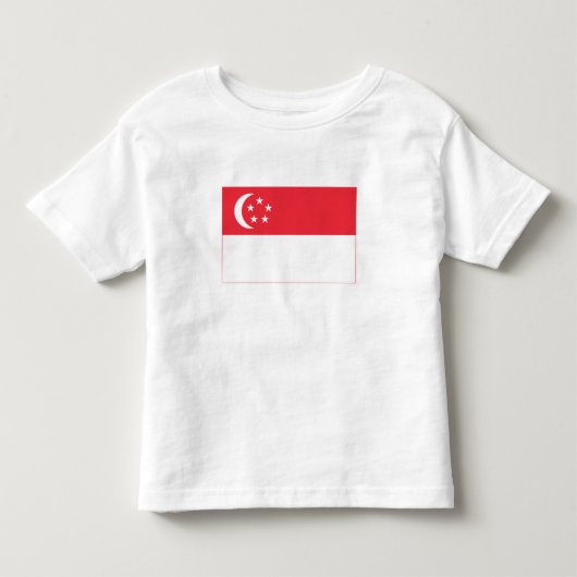 Singaporese vlag kinder shirts (Voorkant)