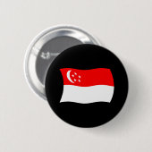 Singaporese Vlag Knop Ronde Button 5,7 Cm (Voorkant /achterkant)