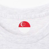 Singaporese vlag labels (Aangebracht)