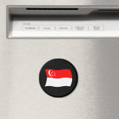 Singaporese Vlag Magneet (Insitu (Vaatwasser))