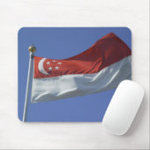 Singaporese vlag muismat (Met muis)