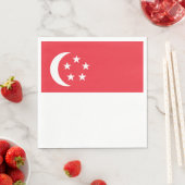 Singaporese vlag servet (Insitu)