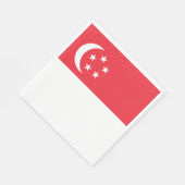 Singaporese vlag servet (Hoek)