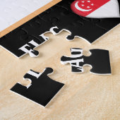 Singaporese vlag & Singapore land / Singapore Legpuzzel (Zijkant)
