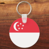Singaporese vlag sleutelhanger (Achterkant)
