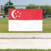 Singaporese vlag spandoek (Insitu)