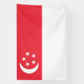 Singaporese vlag spandoek (Verticaal)