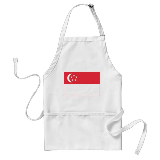 Singaporese vlag standaard schort (Voorkant)