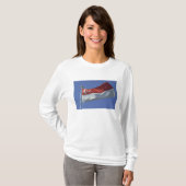 Singaporese vlag t-shirt (Voorkant volledig)