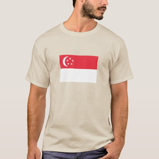 Singaporese vlag t-shirt (Voorkant)