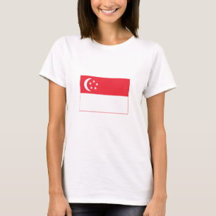 Singaporese vlag t-shirt