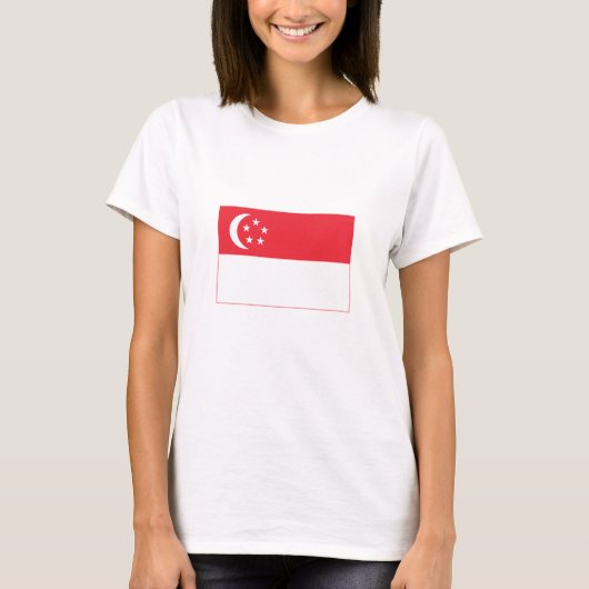 Singaporese vlag t-shirt (Voorkant)