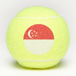 Singaporese vlag tennisballen