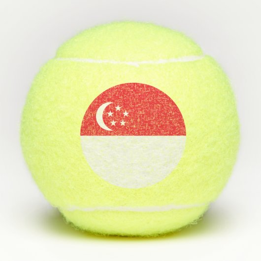 Singaporese vlag tennisballen (Voorkant)
