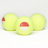 Singaporese vlag tennisballen (Multi)