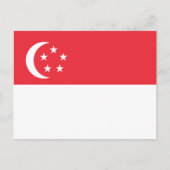 Singaporese vlag, vlag van Singapore Briefkaart (Voorkant)