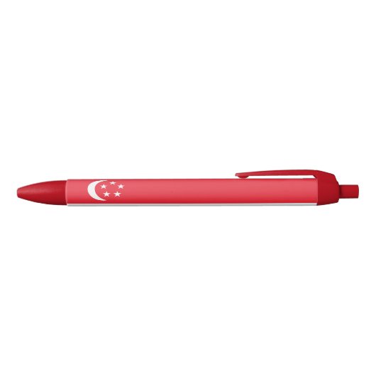 Singaporese vlag zwarte inkt pen (Bovenkant)