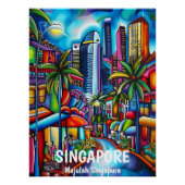 Singapur en Arte Contemporáneo Perfect Poster (Voorkant)
