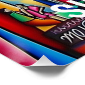 Singapur en Arte Contemporáneo Perfect Poster (Hoek)