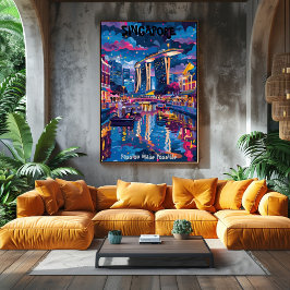Singapur: Passion Made Possible Arte Contemporáneo Perfect Poster