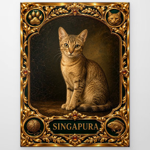 Singapura, Artisanal Juweel Erfstuk Briefkaart