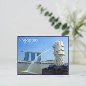 singapura casino merlion briefkaart (Staand voorkant)