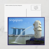 singapura casino merlion briefkaart (Voorkant / Achterkant)