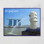 singapura casino merlion briefkaart (Voorkant)
