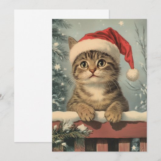 Singapura Cat Christmas Feestdagenkaart (Voorkant / Achterkant)