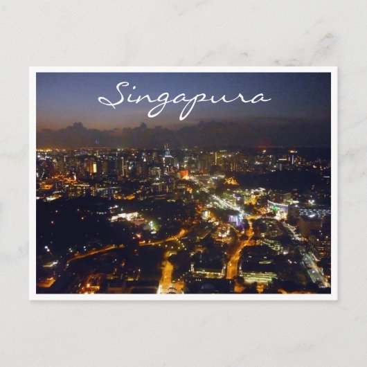 singapura - lampen briefkaart (Voorkant)