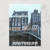 Singel Amsterdam Evening Briefkaart (Voorkant)