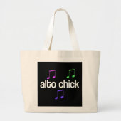 Singer Alto Chick Grote Tote Bag (Voorkant)