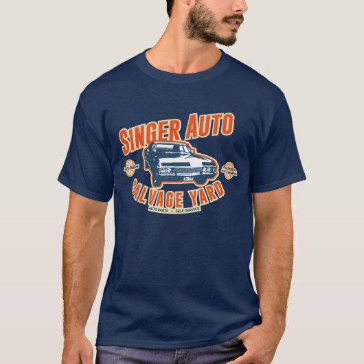 Singer Auto Salvage Yard T-shirt (Voorkant)