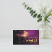 Singer Business card Visitekaartje (Staand voorkant)