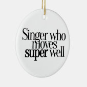 Singer die super goed Ornament beweegt (Rechts)