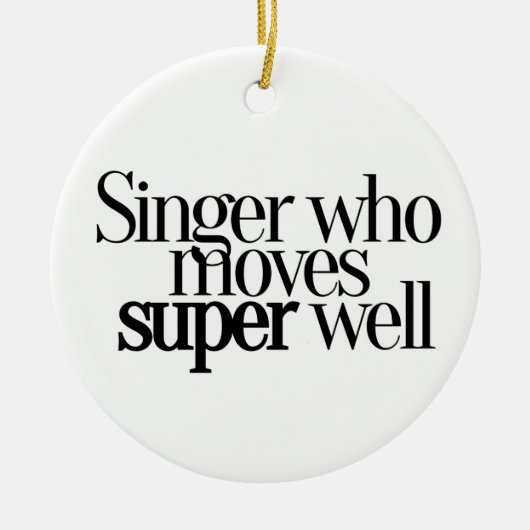 Singer die super goed Ornament beweegt (Voorkant)