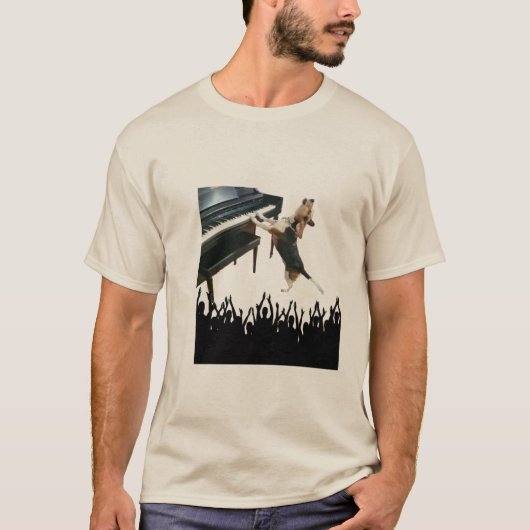 Singer Dog T-shirt (Voorkant)