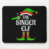 Singer Elf Matching Family Group Christmas Party P Muismat (Voorkant)