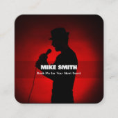 Singer Event Vierkante Visitekaartje (Voorkant)