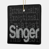 Singer Extraordinaire Keramisch Ornament (Links)