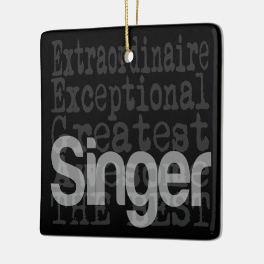 Singer Extraordinaire Keramisch Ornament (Links)
